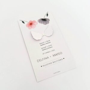 estampitas bautismo comunion con aplique