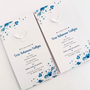 estampitas bautismo comunion con aplique