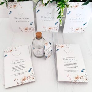 estampitas bautismo comunion con aplique