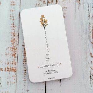 estampitas comunion flowers unisex