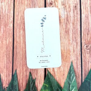 estampitas comunion flowers unisex