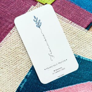 estampitas comunion flowers unisex